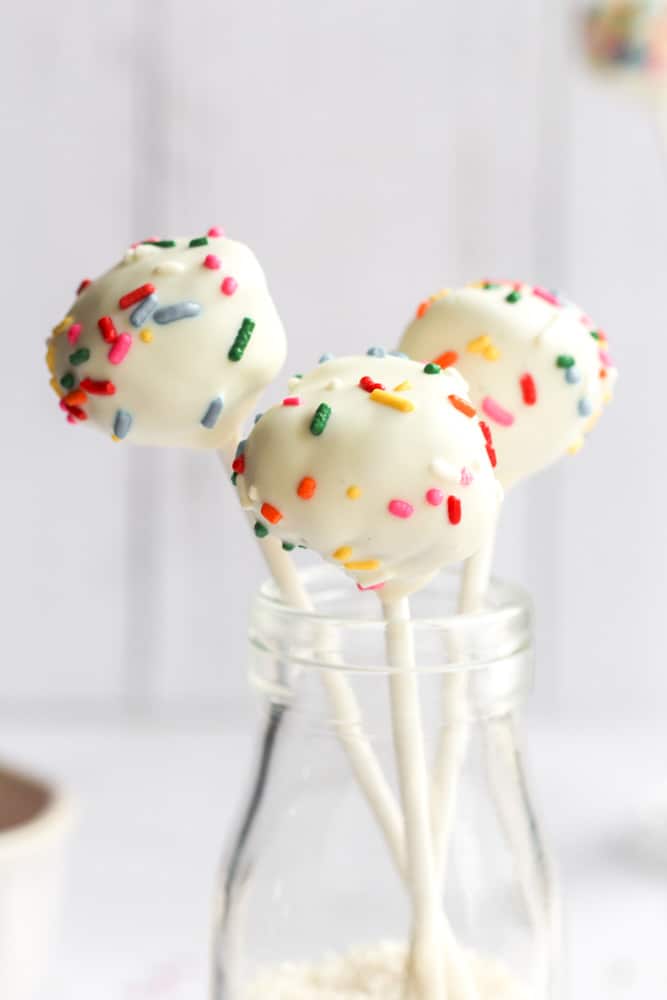 Healthy Gluten Free Cake Pops - Cole In The Kitchen