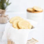 Small Batch Sugar Cookies in a white pan.