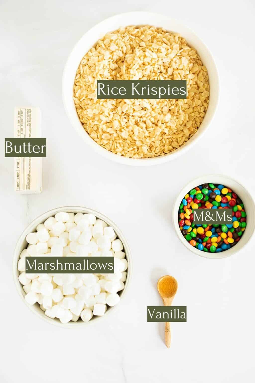 The Best M&M Rice Krispie Treats - Cole In The Kitchen