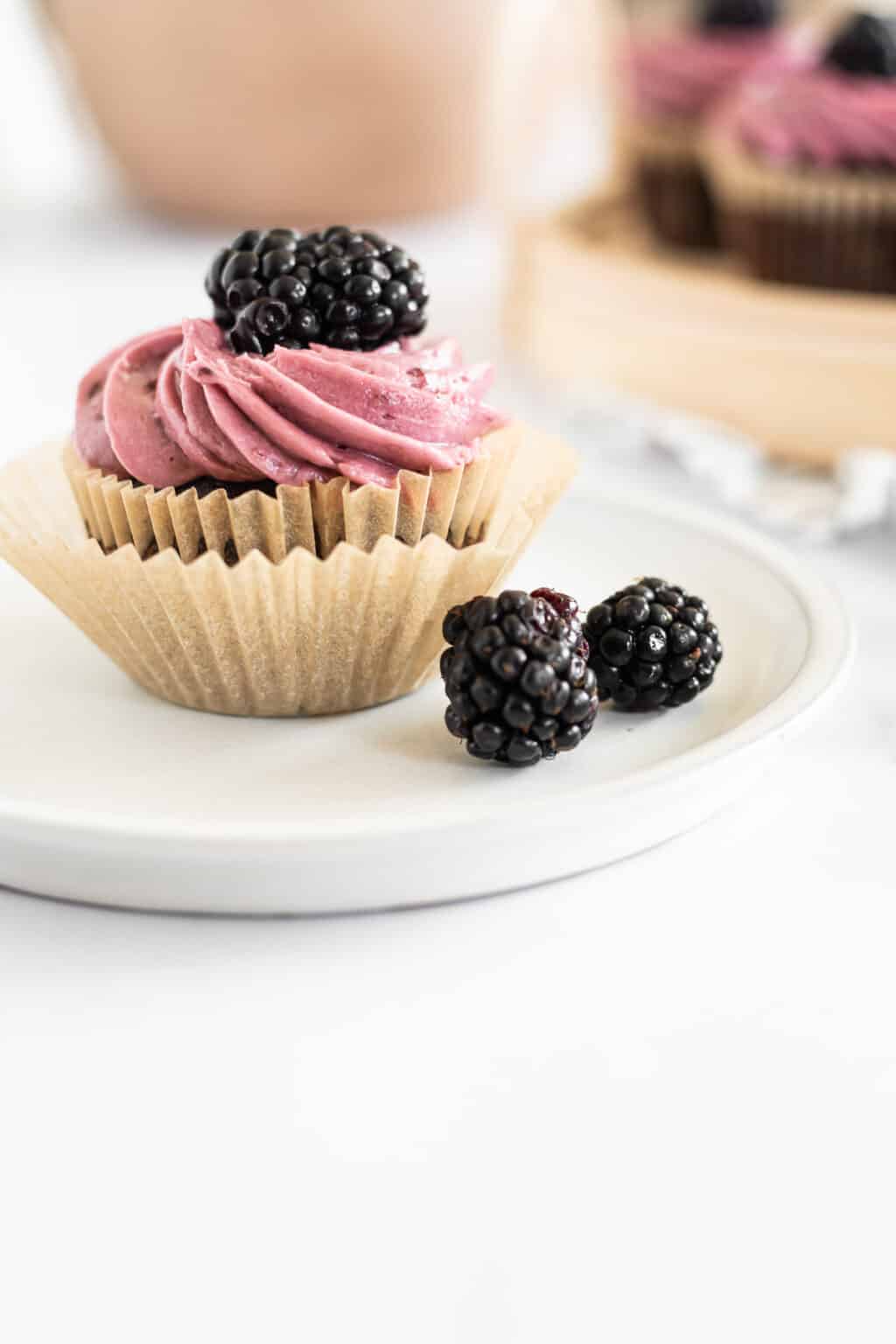 Chocolate Blackberry Cupcakes - Cole In The Kitchen